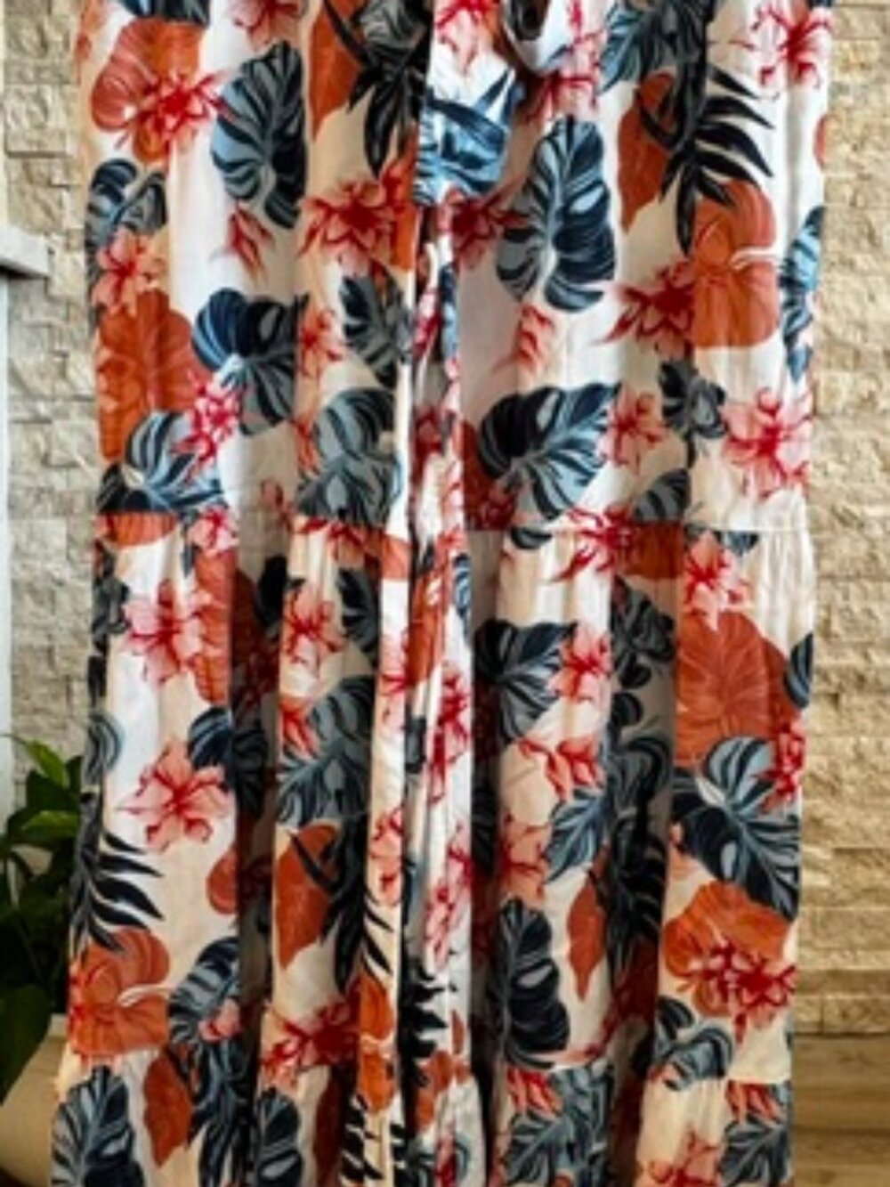 Roxy Beach Floral Flowy Pants XL